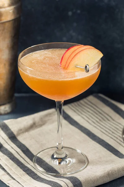 Boozy Refreshing Apple Martini Cocktail Coupe — Photo