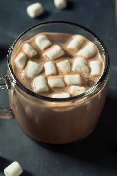 Warm Chocolate Hot Cocoa Marshmallows Mug — Fotografia de Stock
