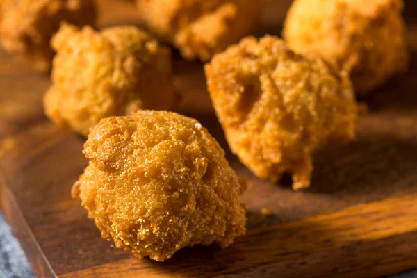 Deep Fried Southern Hush Puppies Dipping Sauce — Fotografia de Stock