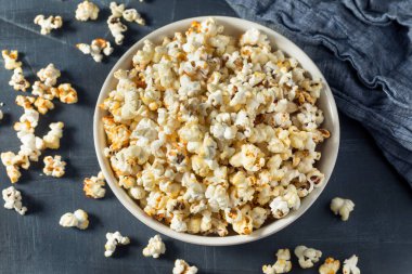 Homeamde Sugary Kettle Corn Popcorn with Salt and Butter clipart