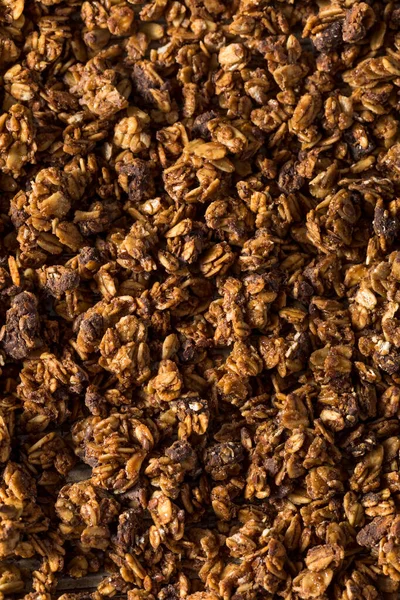 Zdravé Domácí Čokoláda Granola Jíst Snídani — Stock fotografie