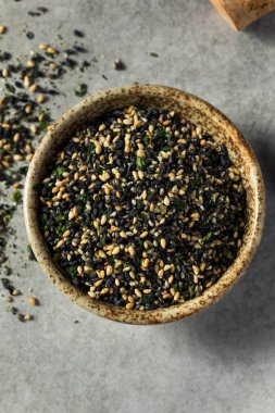 Çiğ Organik Furikake Baharat Susam Tohumu ve Yosun