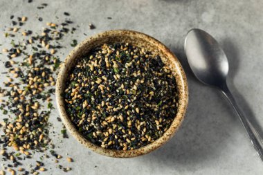 Çiğ Organik Furikake Baharat Susam Tohumu ve Yosun