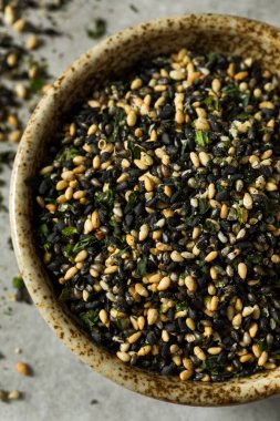 Çiğ Organik Furikake Baharat Susam Tohumu ve Yosun