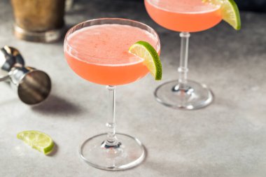 Cold Refreshing Tequila Siesta Cocktail with Grapefruit and Lime clipart