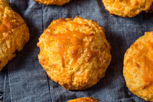 Galletas Caseras Cheddar Mantequilla Listas Para Comer — Foto de Stock