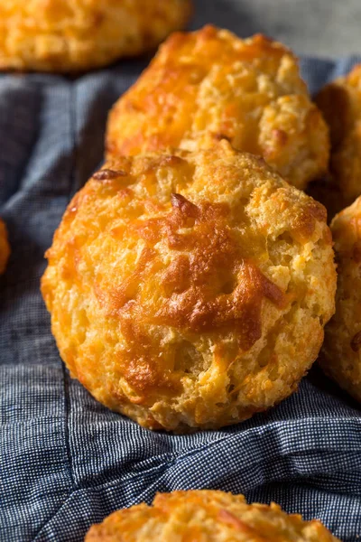 Homemade Buttermilk Cheddar Biscuits Ready Eat — 스톡 사진