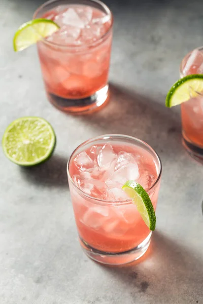 Boozy Refresh Vodka Cranberry Cocktail Lime — стокове фото