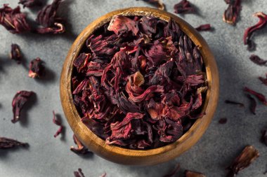 Çiğ Kırmızı Organik Kurutulmuş Hibiscus Çiçek Çayı
