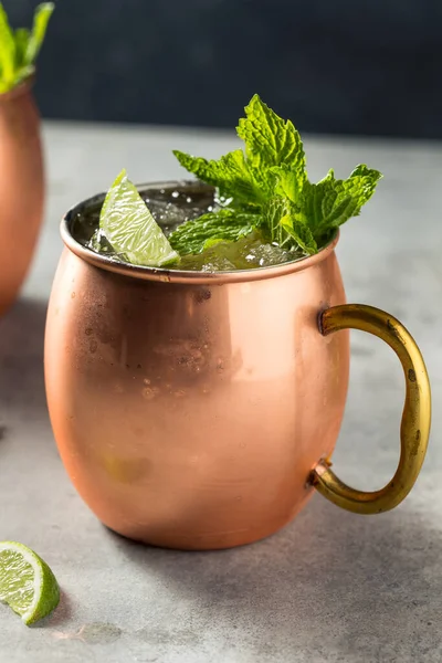 Boozy Refreshing Irish Mule Cocktail Whiskey Ginger Beer — Stock Photo, Image