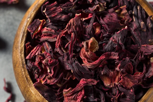Червоний Органічний Сухий Чай Хібіскус Мисці — стокове фото