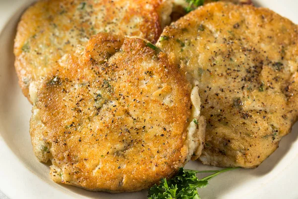 Homemade Irish Mashed Potato Cakes Salt Butter — Stock Photo, Image