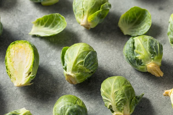 Brotos Escova Orgânicos Verdes Crus Prontos Para Cozinhar — Fotografia de Stock