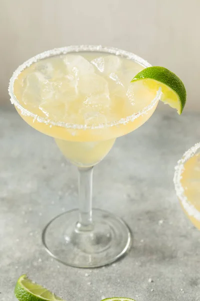 Boozy Refreshing Tequila Margarita Lime Salt — Stock Photo, Image