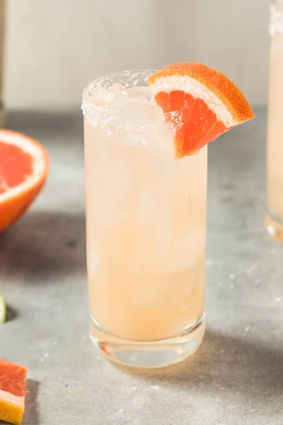 Koude Verfrissende Tequila Paloma Cocktail Met Grapefruit Zout — Stockfoto