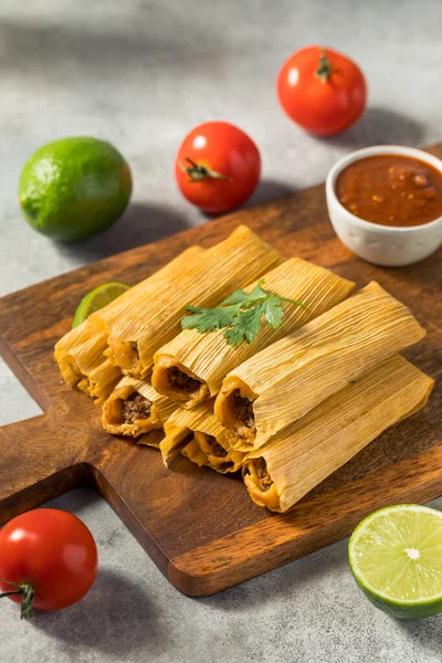 Salsa ve kremalı ev yapımı sığır eti.