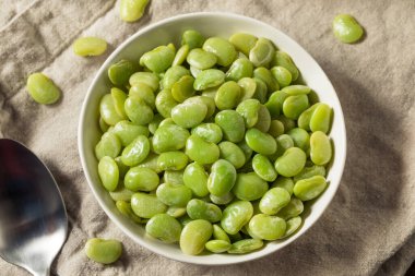 Organik Çiğ Buharlı Yeşil Lima Fasulyesi Kasede