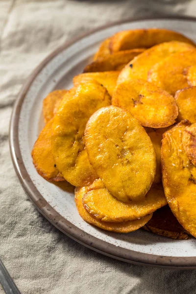 Homemade Deep Fried Plantains Salt Pepper — Stock Photo, Image