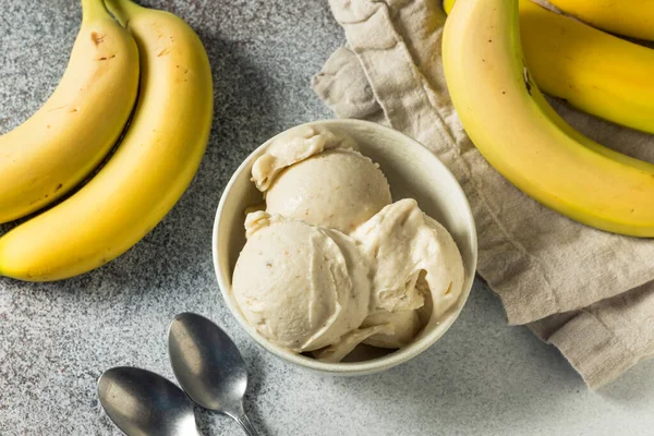 Homemade Healthy Vegan Banana Ice Cream Ready Eat —  Fotos de Stock