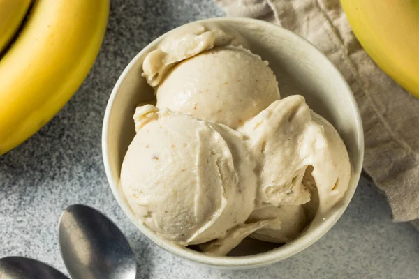 Homemade Healthy Vegan Banana Ice Cream Ready Eat —  Fotos de Stock