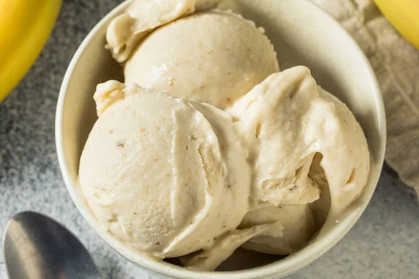 Homemade Healthy Vegan Banana Ice Cream Ready Eat —  Fotos de Stock