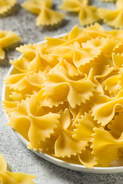 Dry Italian Bow Tie Farfalle Pasta Ready Cook — Stock Photo, Image