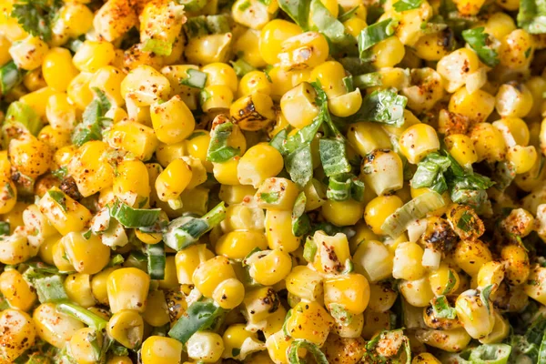 Homemade Mexican Street Corn Esquites Lime Chili — Stock Photo, Image