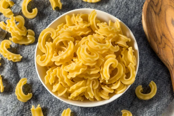 Trockene Cascatelli Pasta Aus Biologischem Anbau Einer Schüssel — Stockfoto