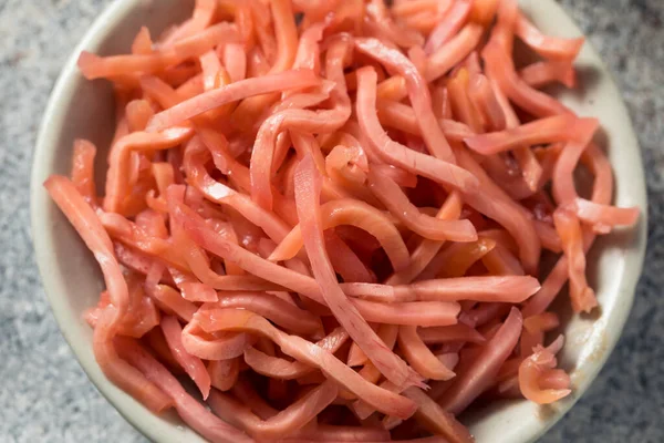 Organic Pink Pickled Ginger Bowl — Stock Photo, Image