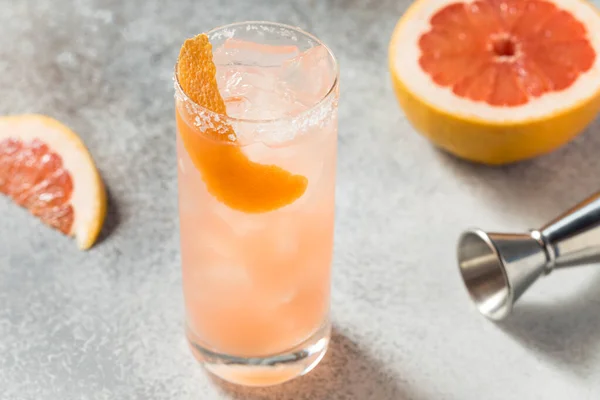 Cold Refreshing Salty Dog Cocktail Tequila Grapefruit — Stok Foto