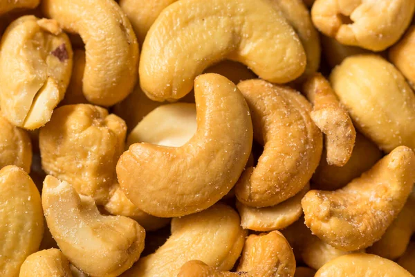 Zelfgemaakte Geroosterde Gezouten Cashewnoten Een Schaal — Stockfoto