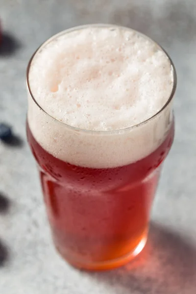 Kall Uppfriskande Berry Beer Shandy Ett Glas Pint — Stockfoto