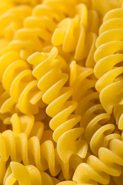 Pastas Fusilli Secas Orgánicas Caseras Cuenco — Foto de Stock