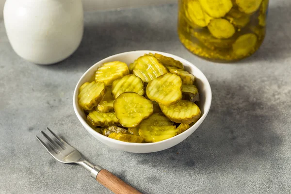 Homemade Green Dill Pickles Bowl — Photo