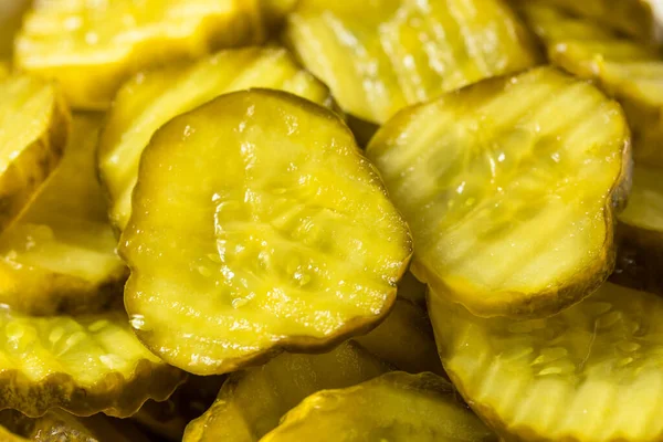 Zelfgemaakte Green Dill Pickles Een Schaal — Stockfoto