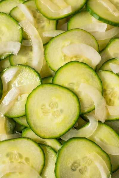 Healthy Homemade Cucumber Salad Oil Onion — Foto Stock