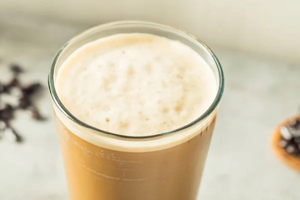 Frothy Cold Brew Nitro Coffee Glass — Stock Photo, Image
