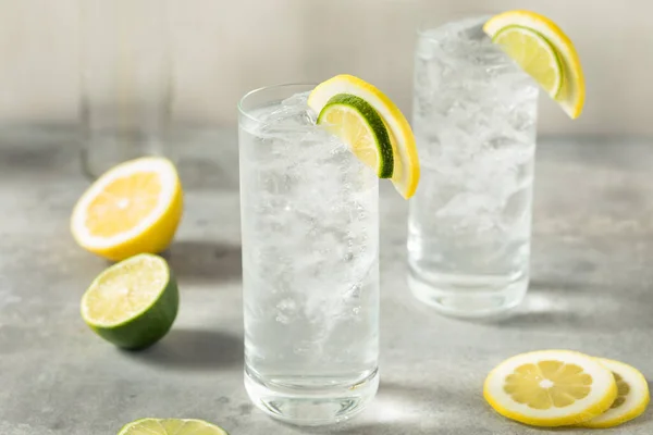 Cold Refreshing Lemon Lime Soda Ice — 스톡 사진