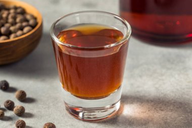 Boozy Allspice Dram Liquor in a Glass