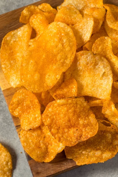 Crunchy Barbecue Bbq Potato Chips Ready Eat — Stock Photo, Image