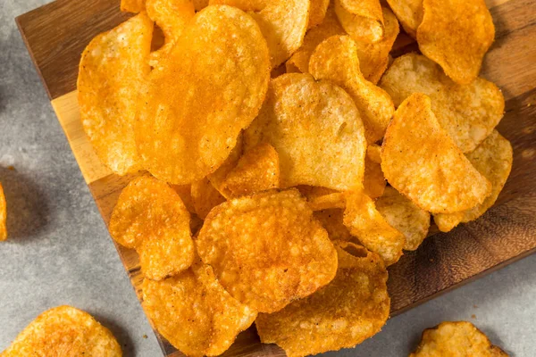 Crunchy Barbecue Bbq Potato Chips Ready Eat — Stock Photo, Image
