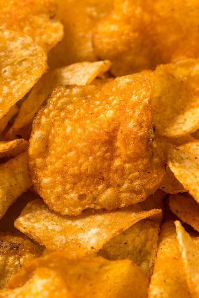 Crunchy Barbecue Bbq Potato Chips Ready Eat — Stock Photo, Image