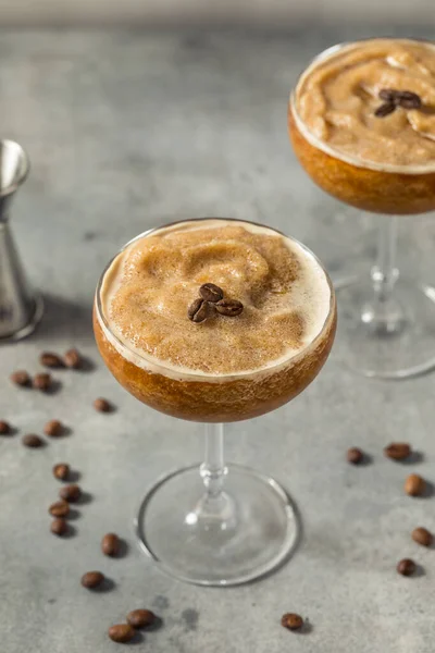 Boozy Frozen Espresso Martini Slushie Cocktail with Vodka