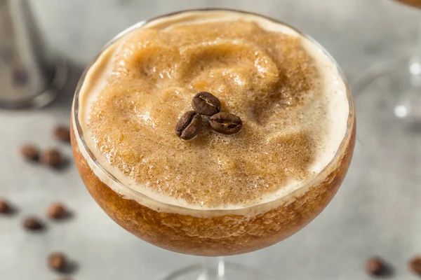 Boozy Frozen Espresso Martini Slushie Cocktail Vodka — Foto Stock