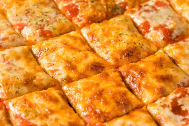 Homemade Tavern Style Cut Cheese PIzza Ready to Eat