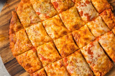 Homemade Tavern Style Cut Cheese PIzza Ready to Eat