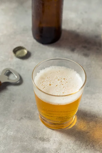 Cold Boozy Refreshing Beer Short Glass — Zdjęcie stockowe
