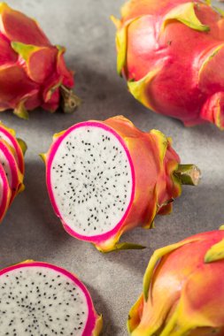 Healthy Organic Thai Dragonfruit Pitaya Cut into Slices