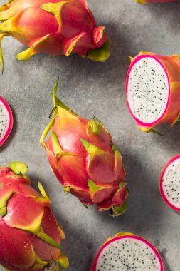 Healthy Organic Thai Dragonfruit Pitaya Cut into Slices