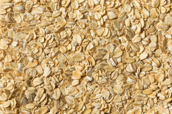 Dry Organic Rolled Oats Oatmeal Bowl — Stock Photo, Image